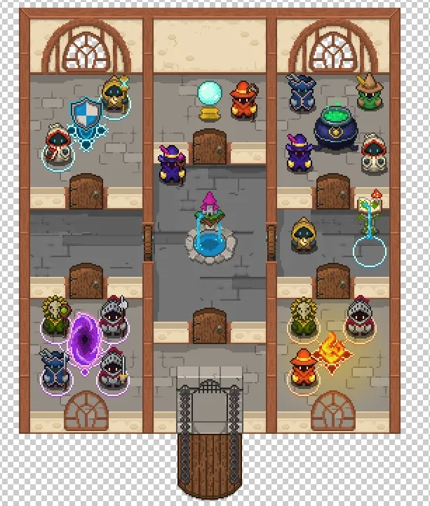 half walls all