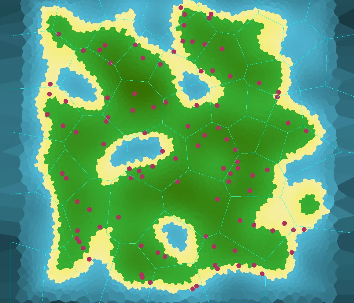 Voronoi distributed